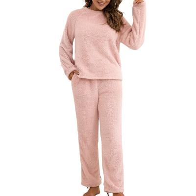 China China Manufacturer Wholesale Casual Wear Long Sleeve Women's Two Piece Suit 2022 Winter Viable Women's Home for sale