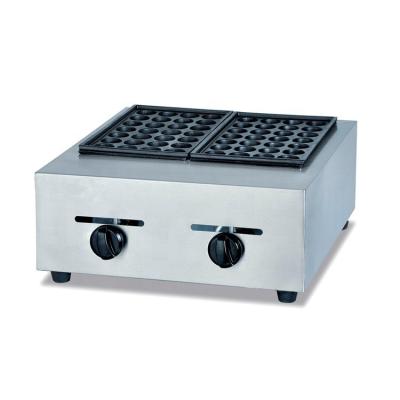 China Restaurant Fish Ball BBQ Oven Gas Takoyaki Machine Fishball Grill 2 Dish Fish Ball Octopus Ball Maker Delicious for sale