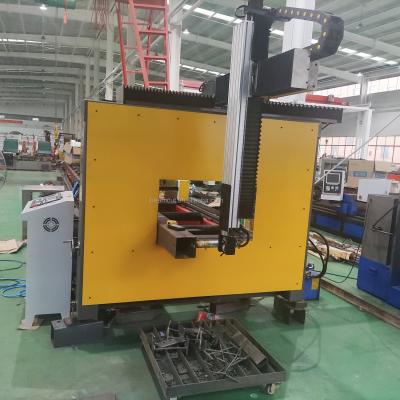 China Building material shops 800mm/1200mm autofeed H beam cutting machine cutter steel channel beam cutting line for sale