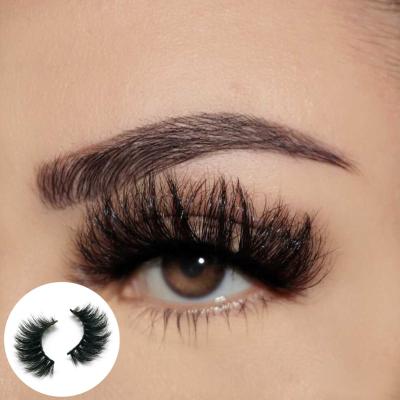 China Wholesale Natural Soft Eyelash Lashes Full Strip Lashes 20mm Mink Eyelashes 3D 4D 5D Mink Lashes Real Eyelashes Cruelty Fluffy Vegan for sale