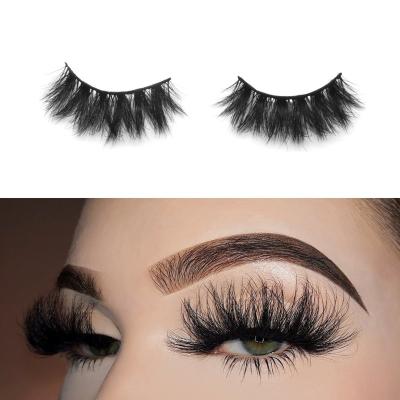 China Wholesale Natural Soft Eyelash Lashes Real Self Adhesive Mink Eyelashes 3D 5D Eyelashes Full Strip Mink Lashes Cruelty Fluffy Vegan Eyelash for sale