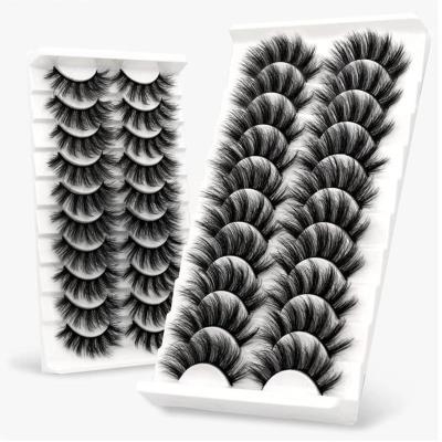 China Wholesale Natural Soft Eyelash 25mm Lashes Custom 3D 25mm Mink Eyelash Packaging Private Label Mink Lashes Fluffy Eyelashes for sale