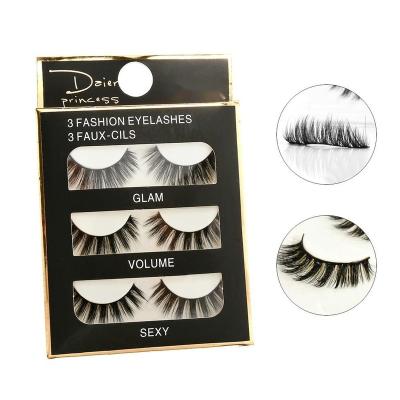 China New design 3D 25mm natural soft silk wholesale real mink fluffy mink lashes full handwork rnsanja eyelash strip vegan eyelashes for sale