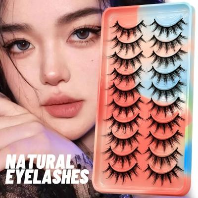 China Natural Hot Sale Long Synthetic Eyelashes Logo Individual Lashes Wholesale Dramatic Vegan 3D Fluffy Mink Custom Made Good Quality Faux for sale