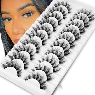 China Natural Fluffy Style Manga Faux Mink Eyelashes Dramatic Wholesale Long Natural Silky Lashes OEM 3D Cat Eye Mega Volume Vegan for sale