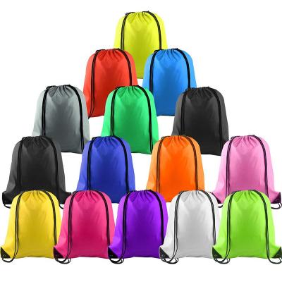 China 210d Polyester Drawstring Waterproof Custom Waterproof Backpack for sale