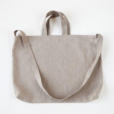 China Factory Wholesale Custom Eco Friendly Strong White Handled Single Canvas Shopping Bag for sale