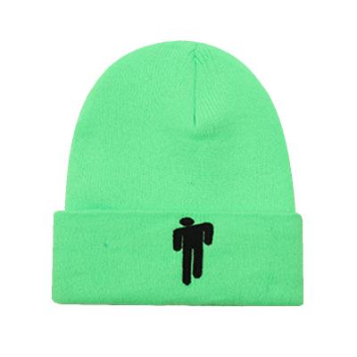 China COMMON Custom Adult Acrylic Winter Knitted Beanie Hats With Embroidery for sale