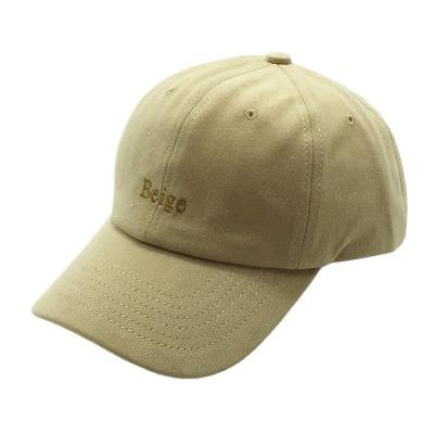 China breathable & New Cotton Men's Women's 6 Panel American Dad Hat Baseball Cap Classic Khaki Embroidery Waterproof Hat for sale