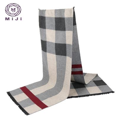 China Simple Plaid Hats Winter Men Scarf Men Scarf Men Scarf for sale