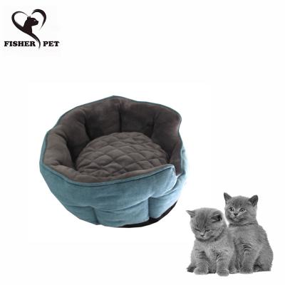 China Amazon Cat Nest Flannel Pet Dog Bed Sofa Cushion Non-Slip Heating Kennel With Cat Nest Mat Pads Cheap for sale