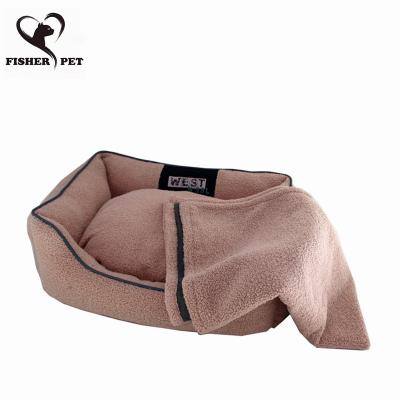 China 2021 Winter Mohair Sofa Dog Beds Waterproof Bottom Super Soft Fleece Warm Travel Bed For Dog Plus Size Soft Pet Bed for sale