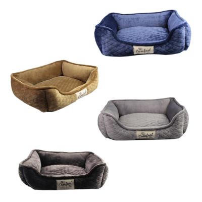 China RTS PET608 Dog Viable Dog Bed Sofa Cat Sleeping Cushion Mat Pet Nest Washable Soft Feeling Room Sofa Low Price for sale