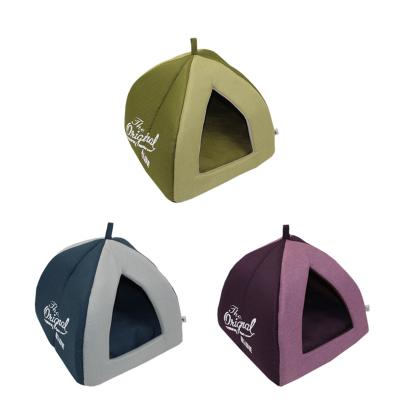 China Hot PET834 Sustainable Pet House Cat Bed Tent Indoor High Quality For Cat Pet Nest House Tents 2022 for sale