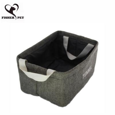 China Dormitory Collapsible Bathroom Storage Box Cat Toy Car Trunk Finishing Canvas Dog Supplies Travel Pet Laundry Hamper Dirty Frame for sale