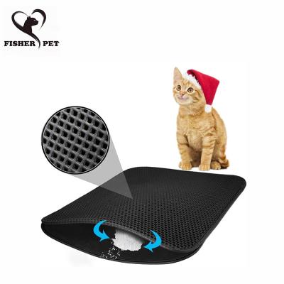 China High Quality Sustainable Washable Cat Litter Pad To Put Under Bins Cat Litter Pads For Cats Pet Mat for sale