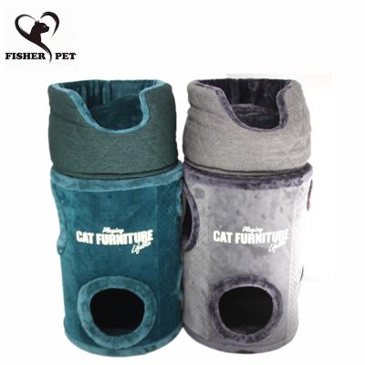 China Small Pet Cat Toy Kitty Play House For Kitten Cat Tree House Cat Climbing Climbing Bucket Carrier Travel for sale