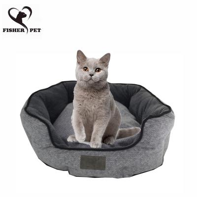 China Large Pet Travel Kennel Cat Dog Bed Warm Cozy Fleece Soft Nest Mat Autumn Winter Waterproof Kennel 2021 for sale