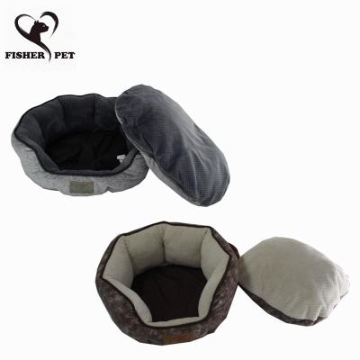 China Wholesale Indoor Travel Dog Beds Calming Luxury Round Cat Nest Large Pet Cuddler Washable Couch Accessories for sale