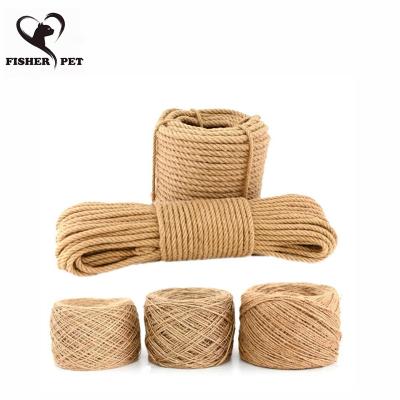 China Viable Rope Cat Tree DIY Sisal Scratching Toy Cat Desk Legs Climbing Frame Replacement Mail Rope Binding Rope for Cat Sharpen Claw for sale