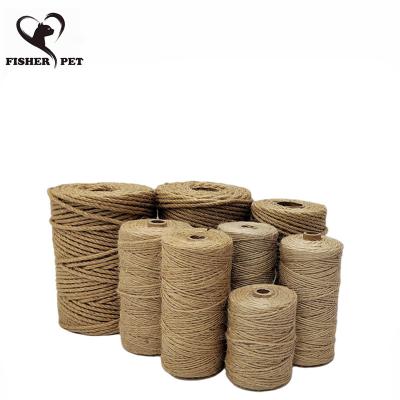 China Viable Replacement Sisal Rope for Cat Desk Legs Scratching Post Claw Care Toy Repair Traditional Processing Making Pet Tying Rope for sale