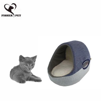 China Travel All Warm Season Washable Cat Nest Cave Semi Closed Cat House Dog Bed Comfortable Pet House on Amazon for sale