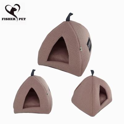 China Foldable Dog Cat Nest House Tents 2021 Travel OEM Fashion Cama Perro Pet Teepee Tent Bed for sale