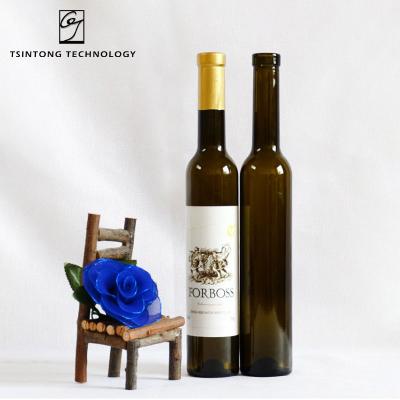 China Fashionable High Quality Wholesale 500ml 17oz Brown Color Empty Clear Glass Wine Bottles Bordeaux Bottle With Cork for sale