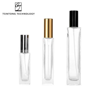 China Customized Luxury High Quality Square 30ml 50ml 100ml Cosmetics Packaging Perfume Spray Perfume Glass Bottle for sale