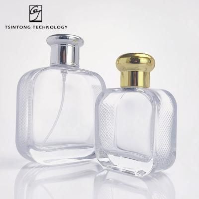 China Wholesale High Quality Custom Unique Cosmetics Square 30ml 50ml 100ml Packaging Perfume Spray Glass Perfume Bottles for sale