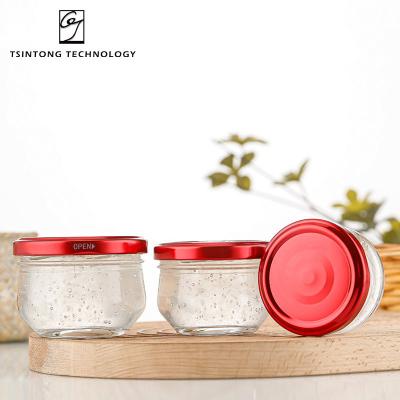 China Wholesale 70ml 100ml 150ml Fashionable High Temperature Resistant Bird's Nest Honey Split Bottle Sealed Glass With Lid for sale