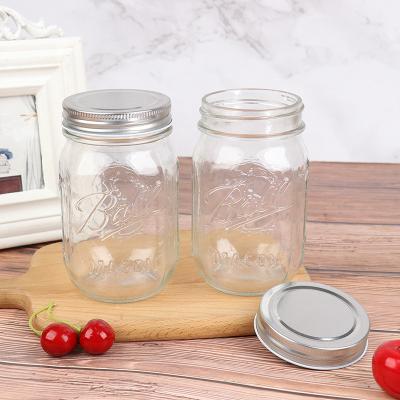 China Freshness Preservation Hot Sale Cookie Pickles Glass Mason Jars Storage For Food Storage With Lids for sale