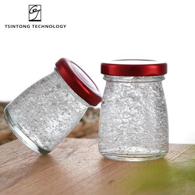 China Wholesale 30ml 75ml 150ml Honey Jar Fashionable High Quality Round Clear Clear Glass Bird's Nest Bottle Bottles With Lids for sale