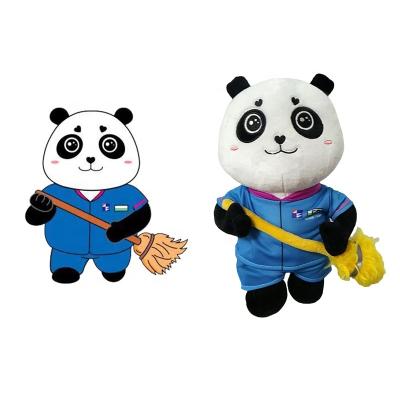 China Panda Bear Soft Toys Plush design doll soft toy custom made popular high quality cute toy animal animal for sale