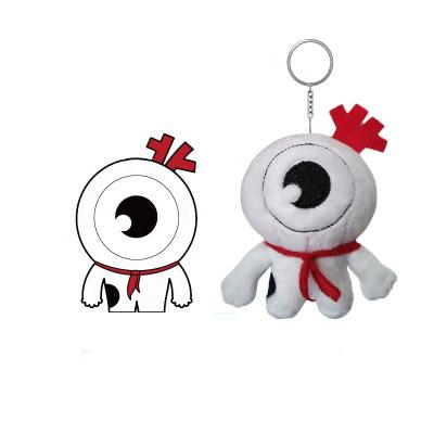 China Low MOQ Plush Doll Toy Keychain Pendant Kids Plush Doll Key Chain Custom Made Custom Cute Eco-friendly Plush Material for sale