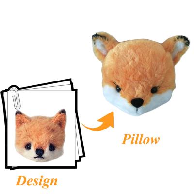 China New Soft Plush Toy Animal Pillow Custom Fox Producer Plush Pillow for sale