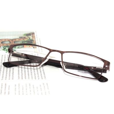 China Hot Luxury LuckTime Fashion Glass Frame Metal Square Eyeglasses Frames Reading Glass For Men for sale