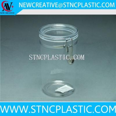 China Sustainable Plastic Food Memory Tube Stainless Steel Canister for sale