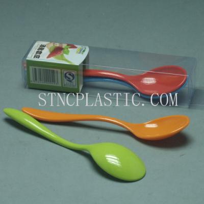 China Viable Ace Spoon 4pcs Colorful Plastic Soup Spoon Set For Baby for sale