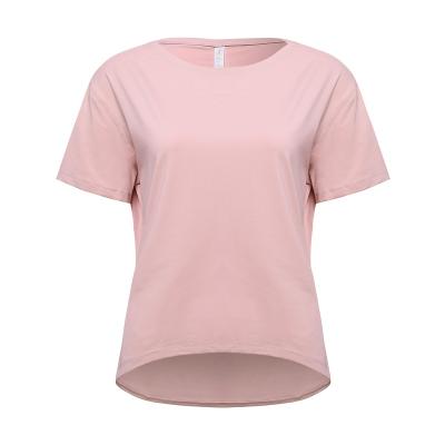 China Breathable Women Seamless Workout Shirts For Women Short Sleeve Plain Stitches Quick Dry Lightweight Gym Sporty Yoga Tops for sale