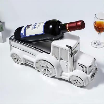 China Minimalist Car Modem Wine Rack, Other Home Decor Plating Silver Ceramic, New Arrivals Hot Sale for sale