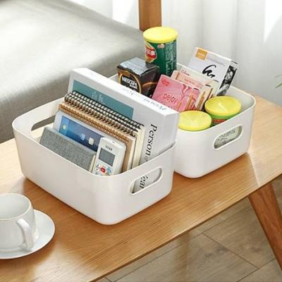 China Cheapest desktop cosmetic storage box stocked plastic box storage box plastic container for sale