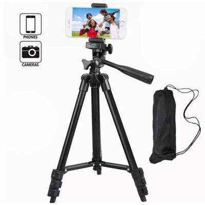 China Factory Wholesale Price Adjustable Light Weight 3110 3120 Digital Camera Tripod 3120 Mobile Phone Tripod Camera Tripod With Free Phone Holder for sale