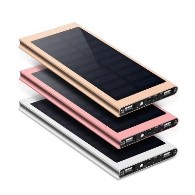 China 20000mah dual usb power bank slim water solar power bank factory price solar power bank wireless power bank for sale