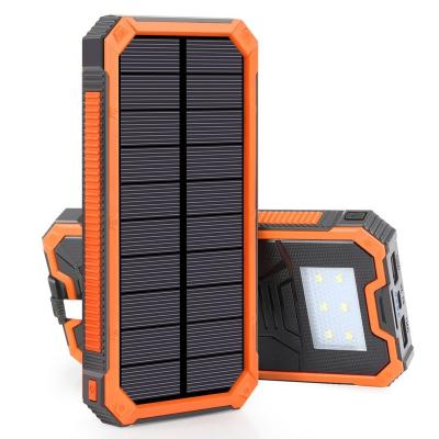 China 2022 Hot Sale Amazon Solar Panel Charge Solar Power Bank 20000 Free Shipping Power Bank for sale