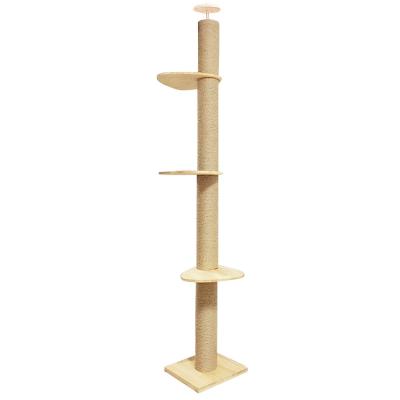 China Cat Tree Tower Condo Play Fashion Tower Fashion Big Wooden Scratch DIY Luxury Pet Scratch Sustainable for sale