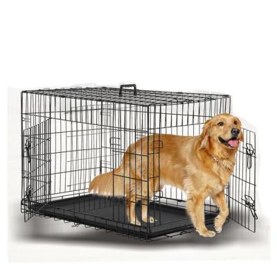 China Factory Sustainable Pet Cages Stainless Steel Metal Pet Display Luxury Collapsible Small Dog Cages Season for sale