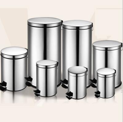 China 2016 410# Stainless Steel Sustainable Trash Can / Trash Can With Good Quality for sale