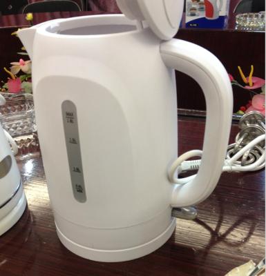 China NEW DESIGN PLASTIC CORDLESS KETTLE LOW ROTATION 1.7L 360 DEGREE CE/GS/RoHs for sale