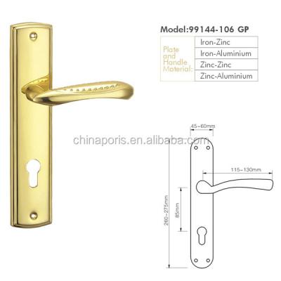 China Good door quality 2015 best selling zinc alloy door handle for sale